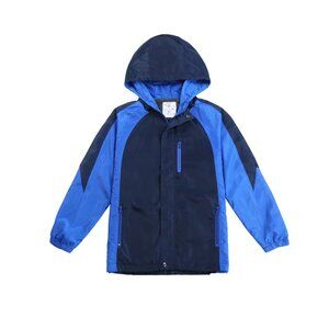 Men's Windbreaker Padded Warmth Hooded Jacket for Hiking Trip Size M